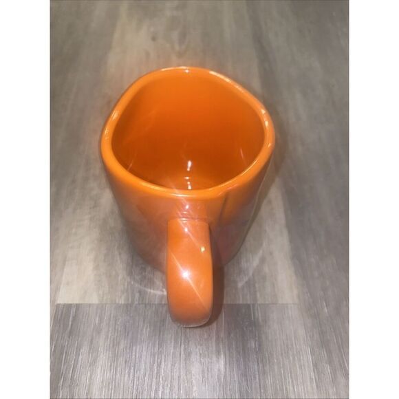 Halloween Orange “Trick or Treat” Mug By Rae Dunn Iridescent - Picture 4 of 7
